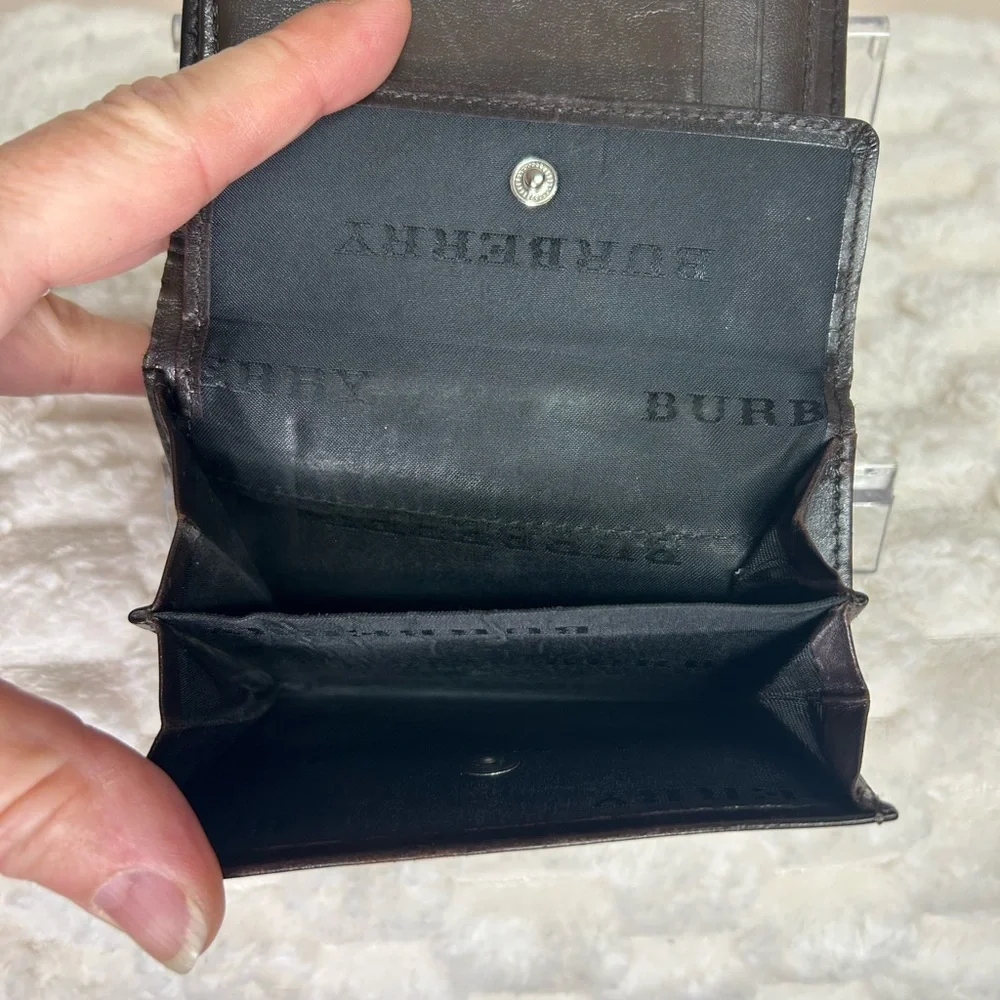 Burberry Nova check Bi-fold Canvas & Leather Wallet